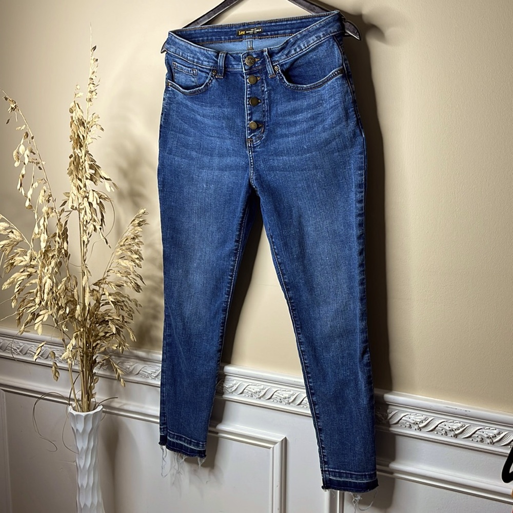 Lee Slim Fit Skinny Ankle High Rise Jeans